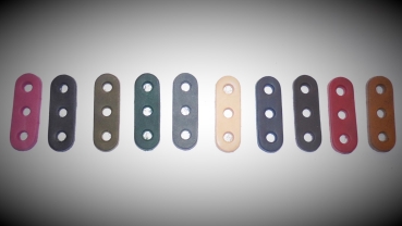 Lederstopper Fettleder für Rundlederleinen verschiedene Farben - 3 Löcher