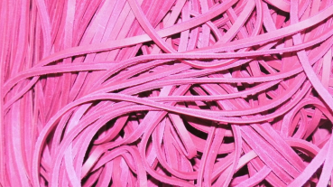 Fettleder Meterware, Endlosriemen - Pink /10mm