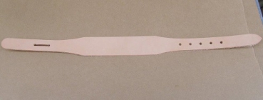 Halsband  Rohlinge aus Rindsleder Natur - 38cm - 46cm