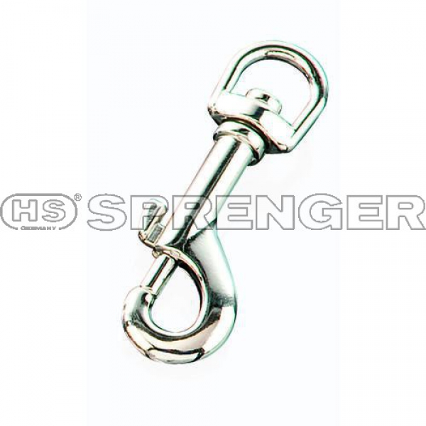 HS - Karabinerhaken Zamak vernickelt (Zinkdruckguss) 13mm