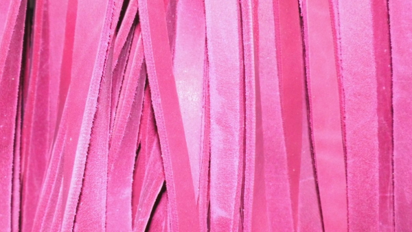 Fettleder Meterware, Endlosriemen - Pink /16mm