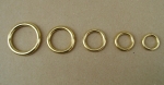 Messing Ringe verschiedene Größen